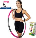 BetterSense Hoola Hoop for Adults - 8 Section Detachable Hoola Hoops, 2lb Weighted Hoola Hoop for Exercise - Portable Smooth & Soft Padding Weighted Hula Hoop