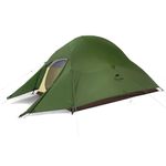 Naturehike Upgraded Cloud Up 2 Person Backpacking Tent for 4 Season Lightweight Tents for Camping & Hiking (Forest Green-Upgraded(20D Nylon))