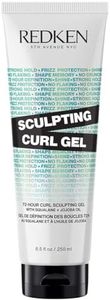 REDKEN Sculpting Curl Gel, High-Hold Hair Gel, For Curly and Coily Hair, Anti-Frizz and Lasting Control, With Squalane and Jojoba Oil, Defined and Hydrated Hair, Hybrid Curl Stylers, 250 ml