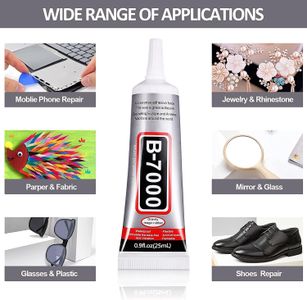 B7000 Super Glue 2-Pack, 15ml – Industrial Adhesive for Crafts