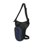 UniGear Hard Shell Unisex Waist Bag, Thigh Bag, Multipurpose Utility Waist Pouch, Cross Body, Strap to Leg Or Hip for Motorcycling, Outdoor, Hiking, for Adventure & Travel (Small, Black)