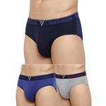 Van Heusen Men Briefs-100% Combed Cotton-Pack Of 3-Anti Bacterial, Colour Fresh, Moisture Wicking, Assorted