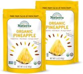 NATIERRA Organic Freeze-Dried Pineapple | USDA Organic, Non-GMO & Vegan | 1.5 Ounce (Pack of 2)