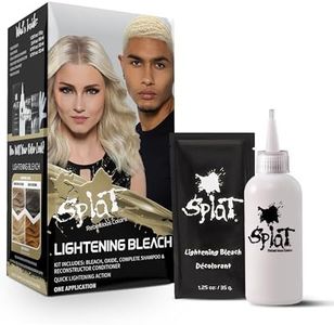Splat Lightening Bleach Kit, 1 Application, Includes Oxide, Lightening Bleach Powder, Complete Shampoo & Deep Reconstructor Conditioner, Hair Bleach Kit Lifts 3-5 Levels, Vegan & Cruelty Free