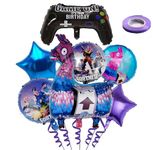 7 Pcs Game Theme Foil Balloons, Game Balloons, Game Birthday Party Decorations Supplies