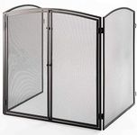 Crannog Heavy Duty Fire Guard Screen With Front Door, Features Back Safety Latch For Child & Baby. For Fireplace, Open Fire, Log Burner. Screen Fireguard To Keep Dog, Cat, Pet & Dogs Safe (Non-Design)