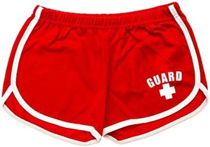 BLARIX Womens Guard Shorts (Red, Medium)