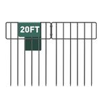 REIBII Dog Fences for The Yard Dog Fence Barrier 10" L x 16.7" H 24Pcs Decorative Garden Fence for Dogs Digging Fence Barrier Animal Barrier Fence Garden Fencing Outdoor Fence Bottom Fence Barrier