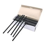 MYFULLY 100 Pack 21 Ring Plastic Comb Binding Spines | 1/2 Inch Diameter, 65 Sheet Capacity, A4, Black Binding Comb (1/2" (65 Sheet Capacity))