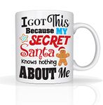 Funny Secret Santa Mug Office Rude Secret Santa for Women, Men Work Colleagues