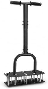 AHXPOCF Manual Lawn Aerator Tool, 11 Spike Steel Aerator for Yard