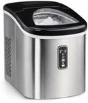 Cooks Professional 14KG Ice Maker Machine with Scoop | Countertop Ice Cube Maker for Home, Kitchen, Bar | Large Capacity 2.2L Water Tank | Quick and Easy with 2 Ice Size Options | No Plumbing | Silver