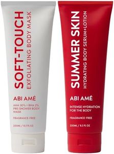 ABI AME Soft Touch Body Exfoliator and Summer Skin Niacinamide Body Lotion