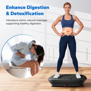 MERACH Vibration Plate – Black Whole Body Fitness Platform