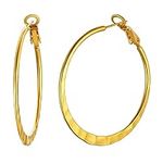 Gold Plated Hoop Earrings 40mm Mini
