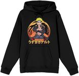 Bioworld Naruto Shippuden Naruto Uzumaki Men's Black Sweatshirt-Small