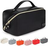 Kat Myhr Large Capacity Travel Cosmetic Bag - Waterproof Travel Makeup Bag Organizer - Cosmetics Organizer Travel Make Up Bag for Women - Cute Makeup Bag for Women - Travel Makeup Organizer Bag