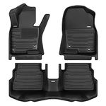 TuxMat - for Mazda CX-5 2017-2024 Models - Custom Car Mats - Maximum Coverage, All Weather, Laser Measured - This Full Set Includes 1st and 2nd Rows