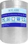 SOLAIRE Premium Polythene Air Bubble Wrap Packing Roll for Safety, Multipurpose Packing Material 1 Meter Wide (50M 100GSM)