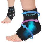 EliaValth Ankle Ice Pack Wrap, Ice Packs for Injuries & Plantar Fasciitis Relief, Hot and Cold Therapies, Adjustable Ankle Brace, Cold Therapy Ankle Compression for Ankle Ice Pack, Foot Ice Pack XL