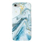 Obbii Case for iPhone 8/7/6/6S/SE 2nd Generation Blue White Marble Shockproof Slim TPU Flexible Soft Silicone Protective Durable Cover Case Compatible with iPhone 8/7/6/6S/SE 2020