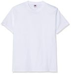 Fruit of the Loom value weight t-shirt -  White - Large