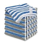 CLEANLUX Microfibre Cleaning Cloths - Commerical Grade 12 Pack 300GSM - 32 x 32cm - Multi Purpose Lint Free Cloth, Washable & Reusable Kitchen Bathroom Car Cloths Microfiber Home (Pack 12)