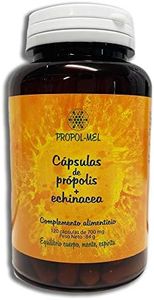 Propolis capsulas + Echinacea I 120 cápsulas x 500 mg = 350 mg Propoleo + 150 mg Equinacea I Suplemento nutricional que ayuda a activar el sistema inmune y las defensas.