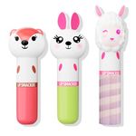 Lip Smacker Lippy Pals 3 Pack Lip Kit- Unicorn/Panda/Kitten Foxy Apple/Hoppy Carrot Cake/Straw-Ma Llama Berry