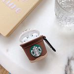 Eitheo Cute and Luxury Unique 1 and 2 Silicone Cover/Case (Starbucksbrown)