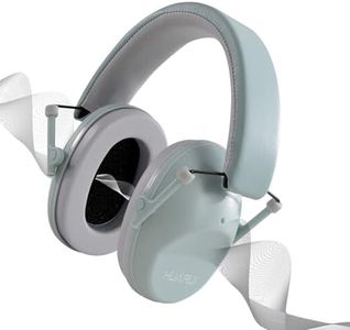 HUARUI Kids Noise Canceling Headphones SNR 28dB Safety Noise Reduction Earmuffs, Children Hearing Protection Suitable for Autism Sensory, Monster Truck Fans, Fireworks, Concerts-Light blue