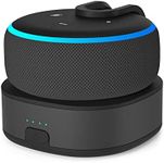 Fanxoo ED3 Battery Base for Echo Dot 3rd Gen, Portable Charging Power for Echo Dot 3rd, Alexa Auxiliary Power Accessories (Not Include Echo Dot 3rd) (Black-19W)