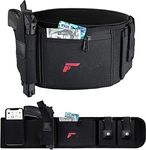WSNDD Belly Band Holster for Concealed Carry-Gun Holster for Women & Men, Upgraded Breathable Waistband Holster with Double Magazine Pouch, for Glock, Ruger LCP, Smith and Wesson, Sig Sauer, 1911, etc