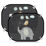 ACELIFE Car Window Shades for Baby, Car Sun Shade for Baby Kids with UV Protection, Sun Visor for car, Sun Screen for Car Window Baby,Side Window Car Sunshades with Cute Animal Motifs, 45 * 35.5 cm