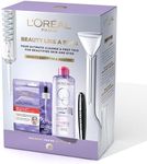 L'Oréal Paris Beauty Like A Boss Gift Set - Revitalift Filler Hyaluronic Acid Mask, Micellar Water & Mega Volume Mascara Brush