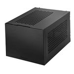 SilverStone Technology SUGO 15, SG15, Black, Mini-ITX, Aluminum, Supports 3 Slot Full Length GPUs/ATX PSU / 240mm AIO, USB Type-C x 1, SST-SG15B