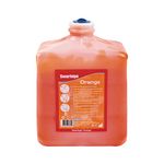 Swarfega Orange Hand Wash, Solvent-Free Heavy Duty Hand Cleaner with Natural Scrub and Moisturisers, Gentle on Skin 2L Cartridge