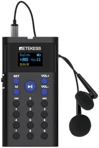 Retekess TT128 Self-Guided Tour Guide System, Museum Audio Tour Devices, Supports 41 Languages, 2 Looping Modes, Audio Guide System for Tourist Attractions (1 Pack)