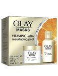 Olay Vitamin C Face Mask Kit, Exfoliator Kit with Mask, Silica, Exfoliating Aha Peel, 0.47 Fl Oz