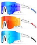 Kids Sunglasses Youth Baseball Sun Glasses Lightweight UV400 Sports Cycling Shades for Boys Girls 3PACK