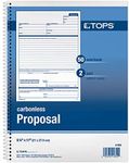 TOPS Proposal Books, 2-Part, Carbonless, Spiral-Bound, 50 Sets, (41850)