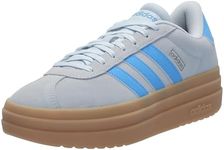 adidas Women's VL Court Bold, Halo Blue/Blue Burst/Cyber Metallic, 8