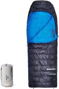 Naturehike CW700[2025 Upgrade] Ultralight Down Sleeping Bag [ -26.2°C~-1.7°C,1314g] All Season Camping Sleeping Bags for Cold Weather Adults Backpacking,Hunting and Campers with Storage Bag (Black, M)