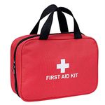 First Aid Kit - 230 Piece - for Car, Home, Travel, Camping, Office or Sports | Red Bag w/Reflective Cross, Fully stocked with Essential Supplies for Emergency and Survival