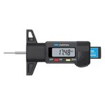 Skypearll Digital Tyre Tread Depth Gauge with LCD Display (0-25.4mm) - High Precision Tire Depth Checker Tool for Car, Bike, Truck & SUV - Brake Pad Wear Indicator (Black)