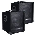 Sound Town 2-Pack 12” 1400 Watts Powered PA DJ Subwoofers with Class-D Amplifiers, 3” Voice Coil (METIS-12SPW-PAIR)