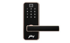 Godrej Smart Lock I Catus Touch Pro I Digital Lock for Main and Internal Wooden Door I 3 in 1 Access I Fingerprint I Pin Access I Mechanical Key I Rose Gold