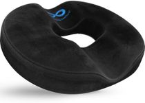 Everlasting Comfort ® Versatile Donut Pillow for Hemorrhoids, Tailbone Pain Relief - FSA HSA Approved Transformable 2-in-1 Hemorrhoid Cushion + Seat Cushion for Everyday Sitting Comfort at Work, Home