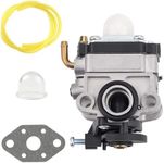 Kuupo 753-06220 Carburetor Kit for Troy Bilt TB575EC TB525EC TB590EC TB146EC TB539EC Curve Shaft Gas String Trimmer MTD 753-06220A Carb
