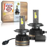 OTO2EYE Super Bright H7 LED Car Headlight Bulbs Hi & Lo Beam 14000LM 6500K, 130W, LED Headlight Auto Conversion Driving Lamp with 2 Years Warranty (Cool White) (130W, H7)